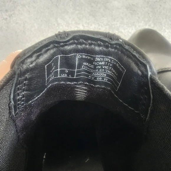 Dr. Martens Black Leather Boots - Picture 3 of 10